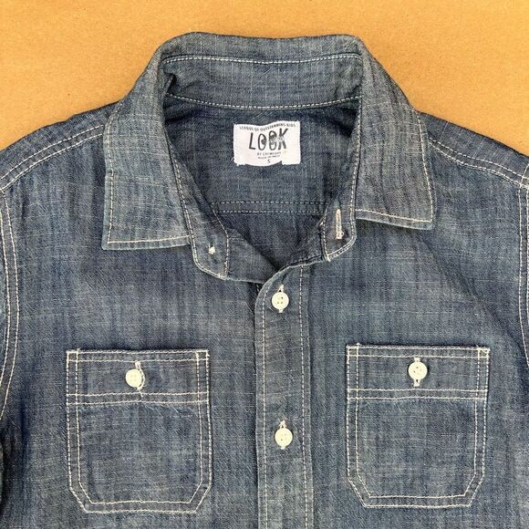 Crewcuts Look Chambray Boys Shirt - Picture 3 of 3